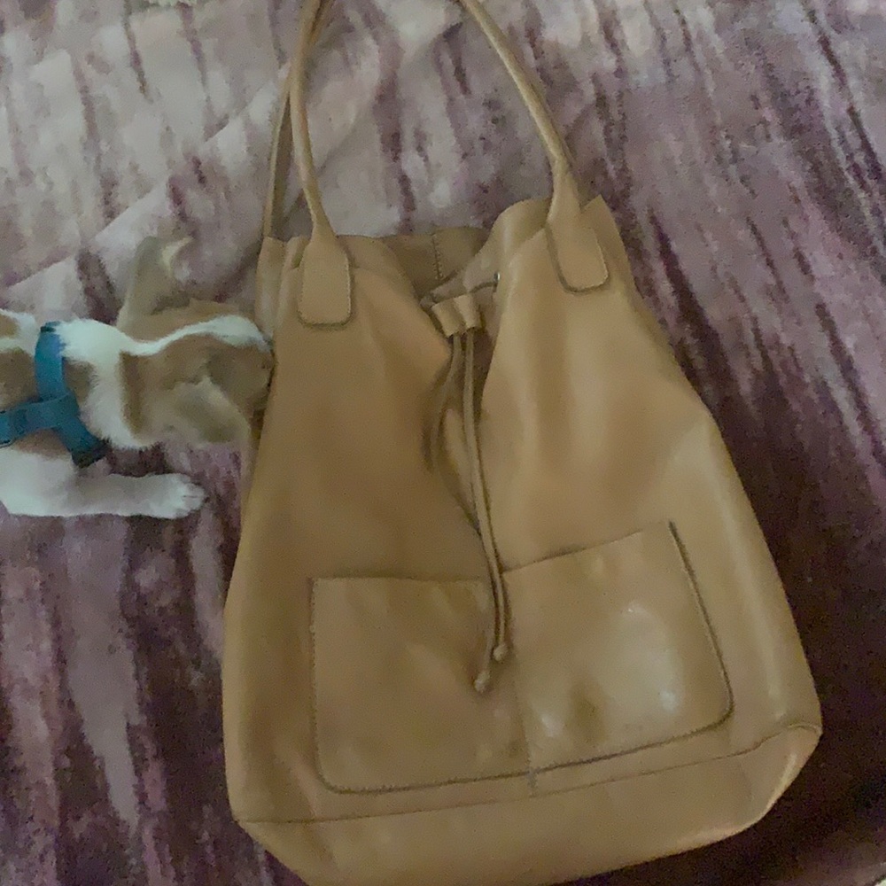 Sundance tan leather bag